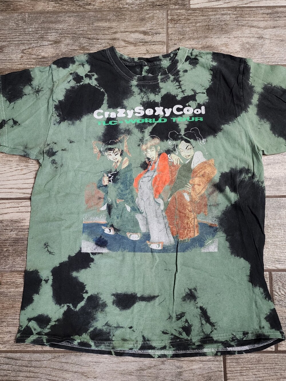 Vintage TLC Crazy Sexy Cool World Tour Shirt Large